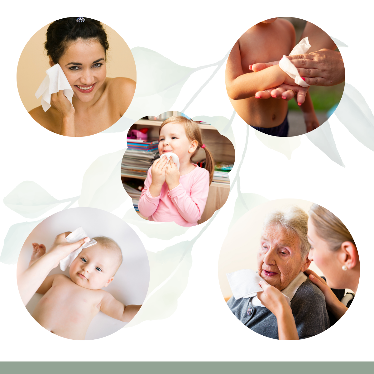 Ultra Soft Biodegradable Face Cloths - 50 Count