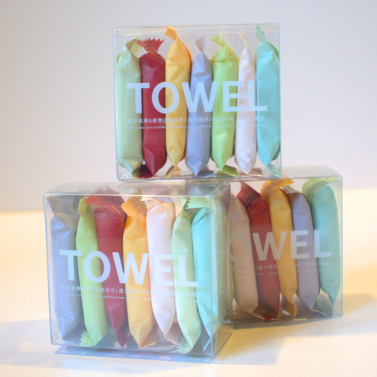 Portable Compressed Towel - 7 Pack