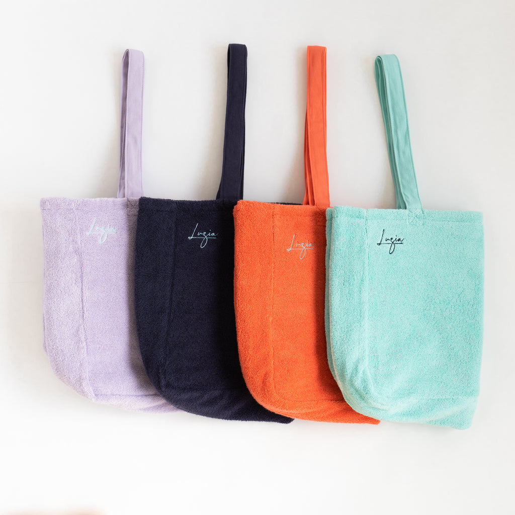 Luzia Cotton Terry Tote Bag - Navy
