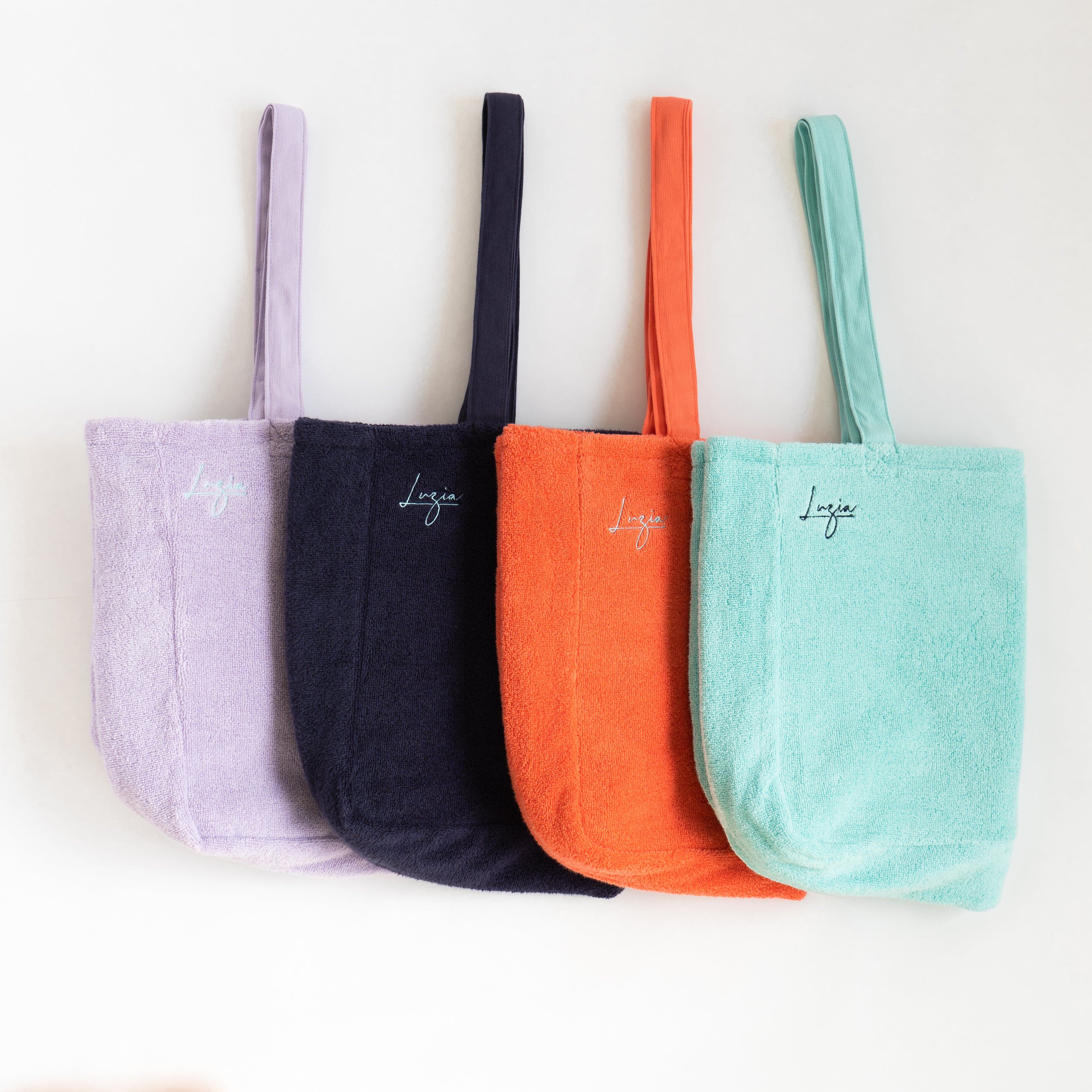 Luzia Cotton Terry Tote Bag - Navy