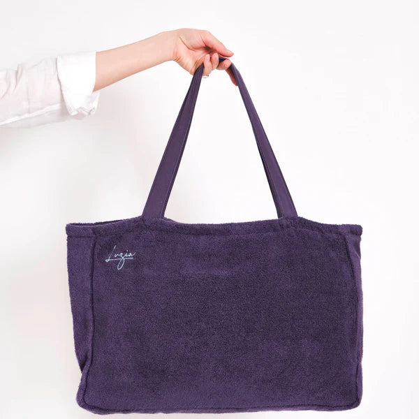 Luzia Cotton Terry Tote Bag - Navy
