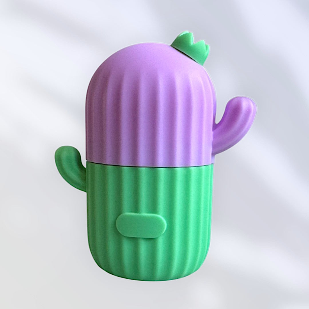 Premium Silicone Ice Roller for Face & Body - Reduce Puffiness, Tighten Skin, and Soothe Irritation - Purple/Green