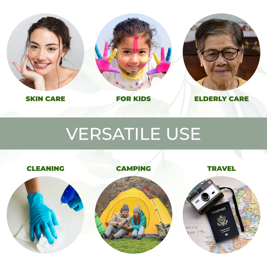 Ultrasoft Biodegradable Face Cloths Plus- Portable Bundle