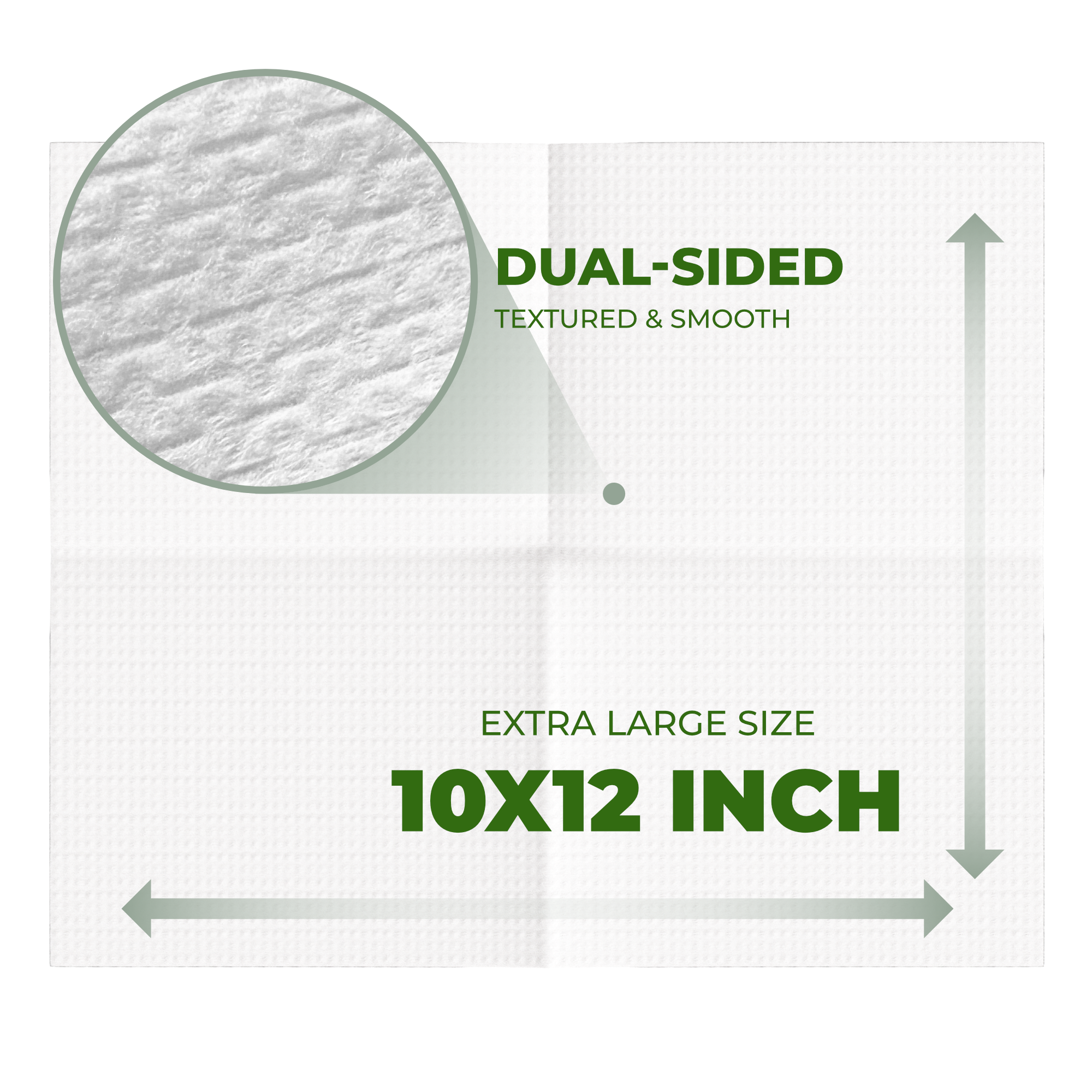 Ultra Soft Biodegradable Face Cloths - 50 Count